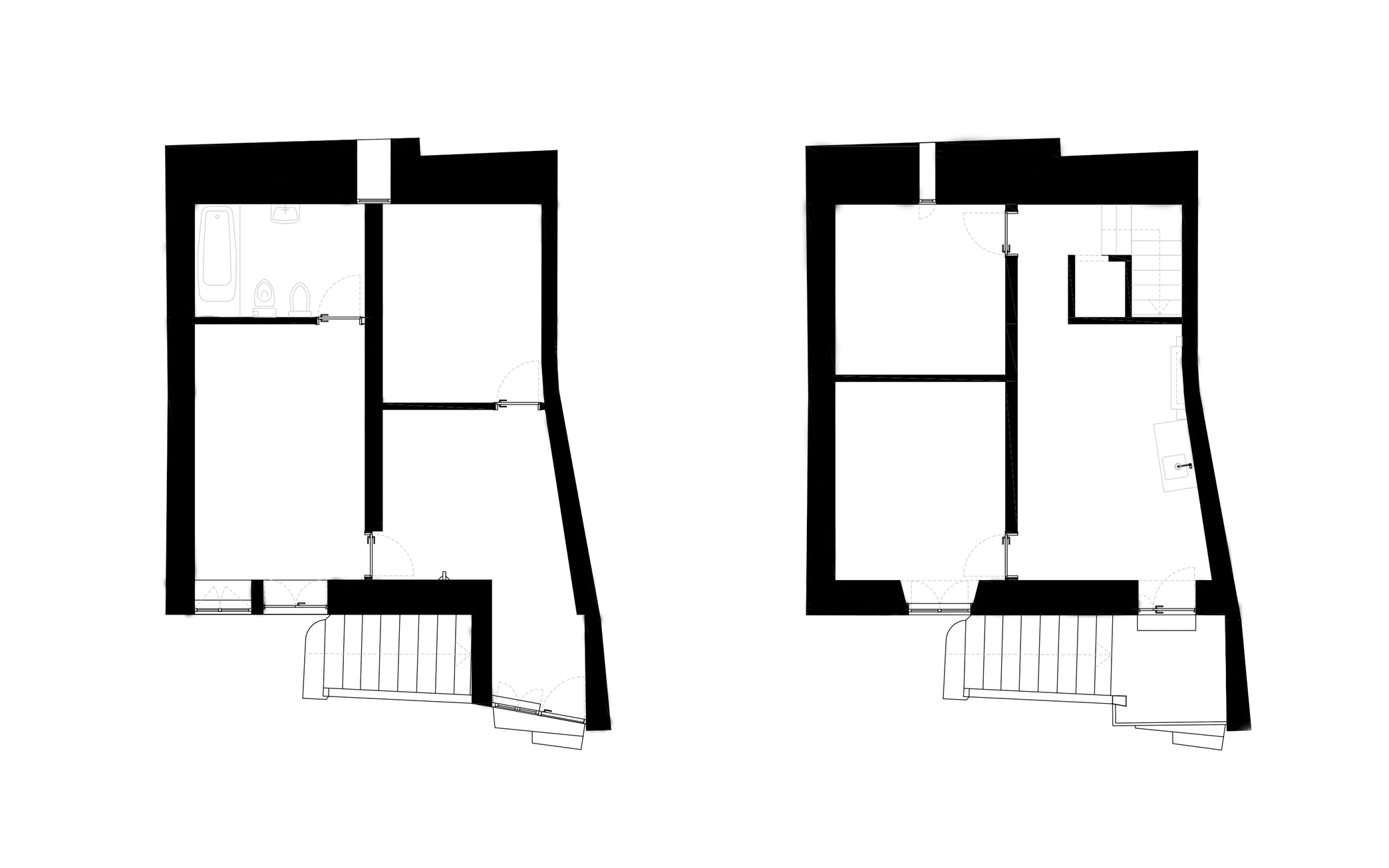 Casa no Sabugal — planta antes da intervenção