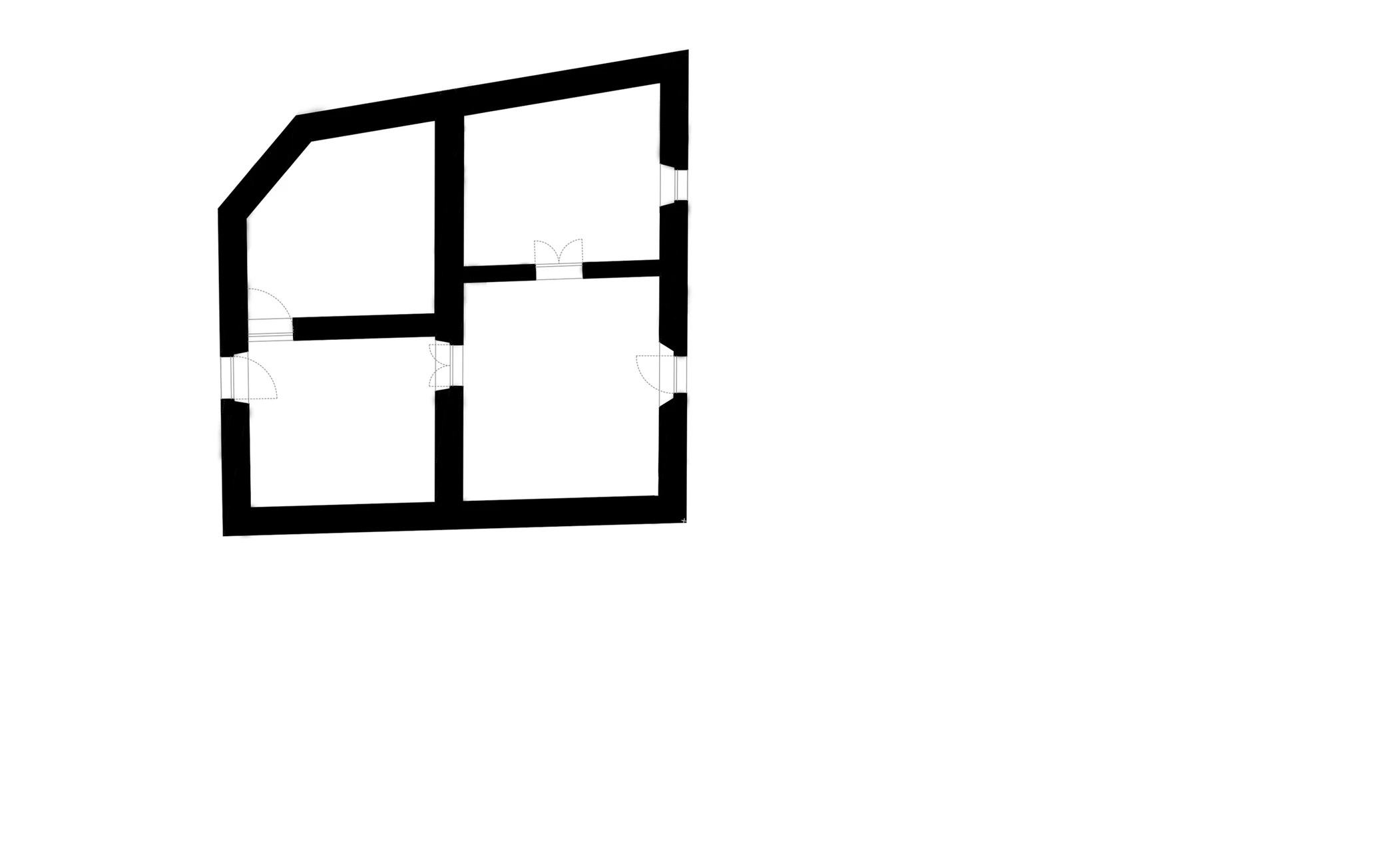 Casa dos Pires — planta antes da intervenção
